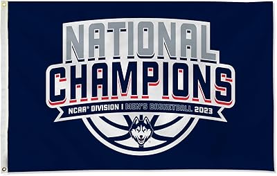 rico industries ncaa 康涅狄格哈士奇队 2023 男子全国篮球冠军 3 x