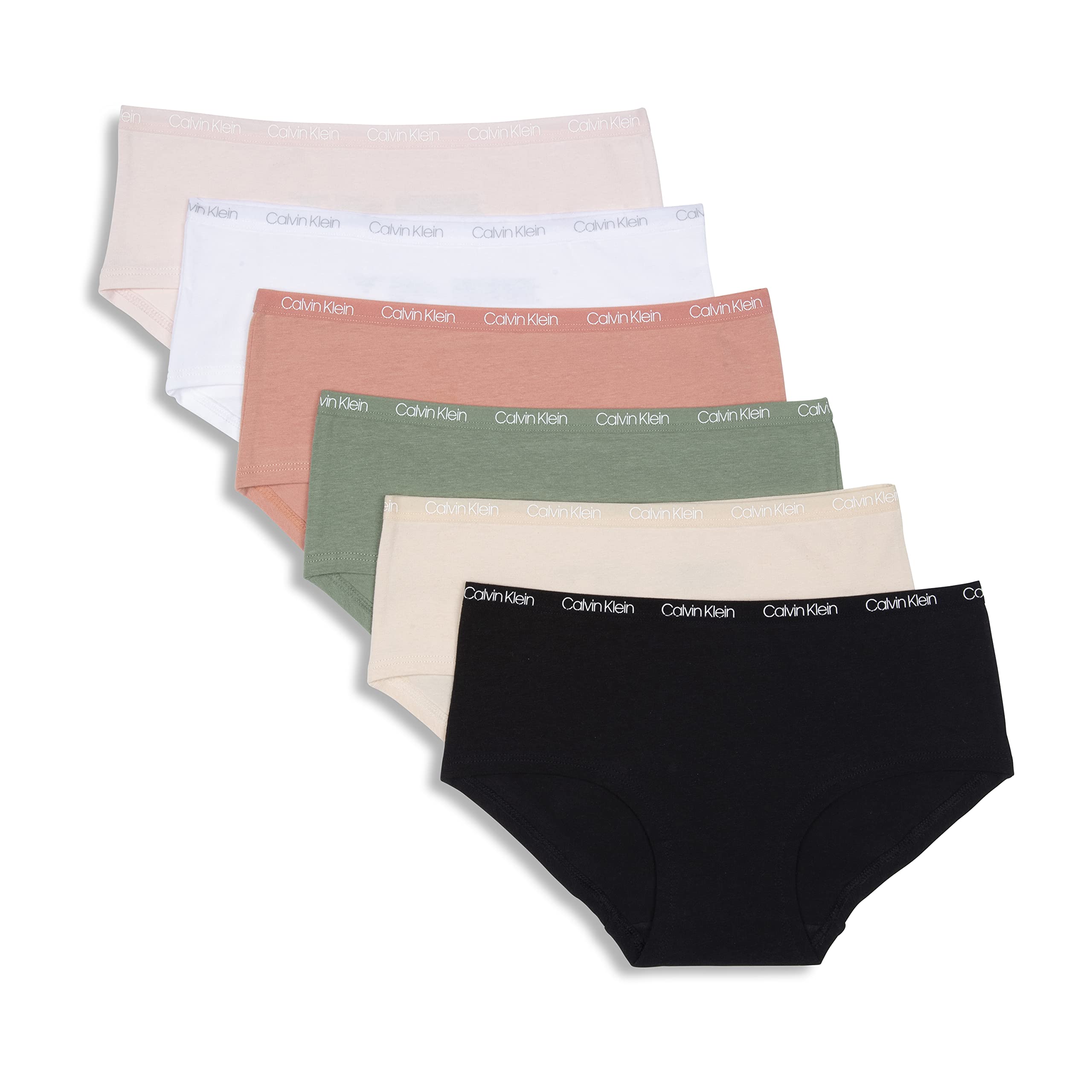Calvin Klein cotton low-rise panties for girls, basic set