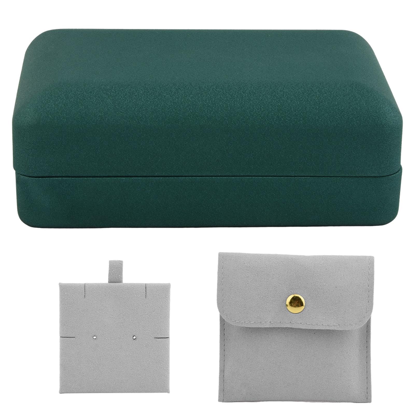 Jaeskeclip Ring travel case with storage bag, necklace holder, portable ring storage, suitable for birthdays, graduation ceremonies, Mother's Day, Valentine's Day, and anniversaries (*)