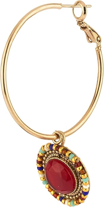 satellite paris 别致日本串珠耳环 cla05tp/mr 红色 cla05tp/mr