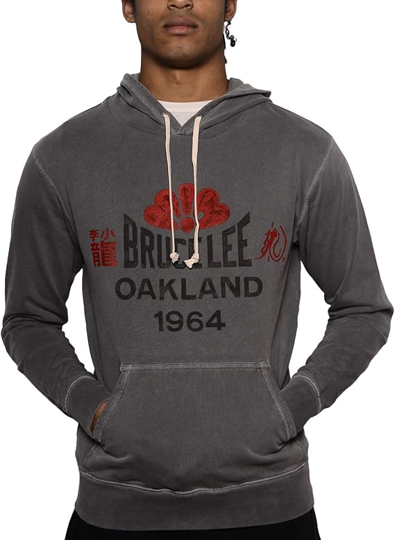 大战之根官方*男士 bruce lee 连帽运动衫