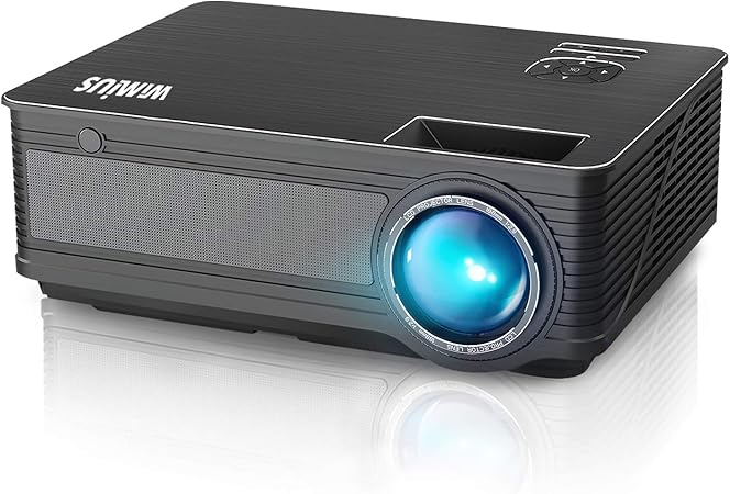 投影机 Wimius P18 版5800 流明led 电影投影仪支持1080p 全高清0 英寸显示屏 与亚马逊fire Tv Stick 笔记本电脑iphone 安卓手机xbox Ps4 Via Hdmi Usb Vga