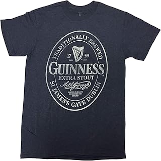 guinness 男士徽标圆领 t 恤
