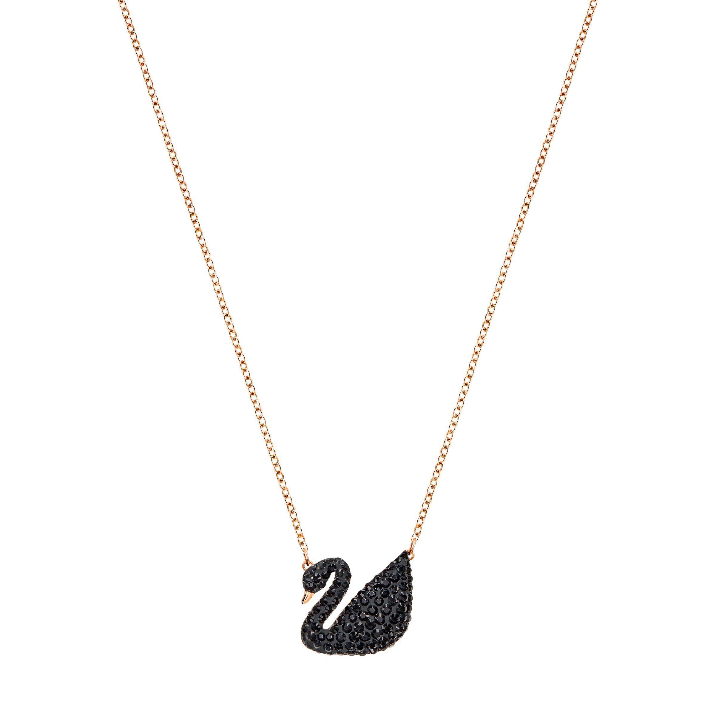Swarovski Iconic Swan series Black Swan necklace