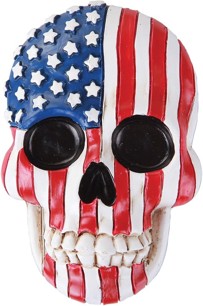 美国国旗骷髅冰箱磁贴开瓶器收藏版小雕像