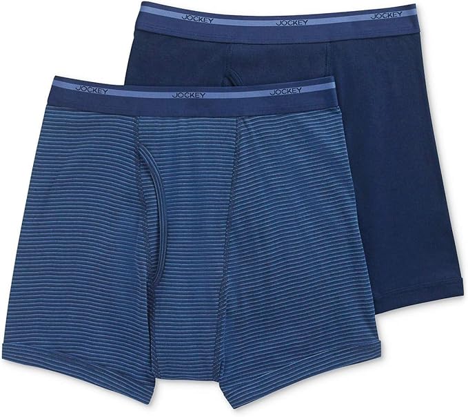 jockey 男式内裤大 man 经典平角内裤&nbsp;–&nbsp;2件装
