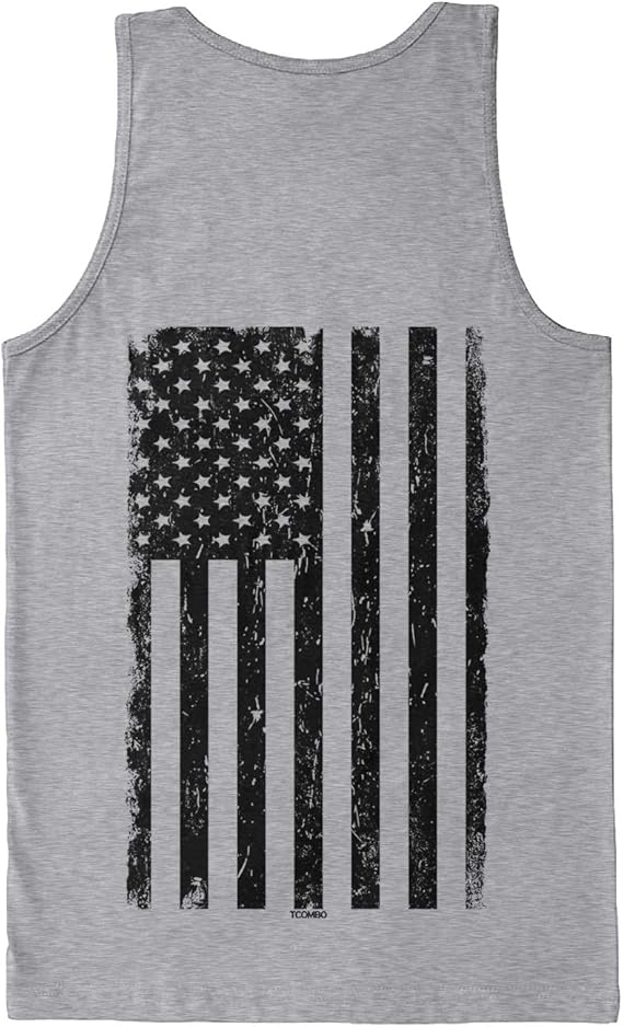 大黑美国国旗男式背心 t 恤【tcombo】 服饰箱包 - 亚马逊中国