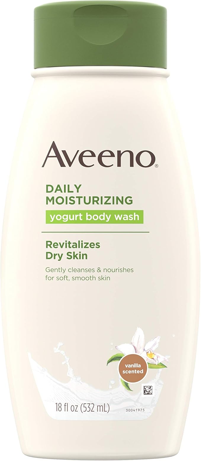 aveeno 艾维诺 日常保湿酸奶沐浴露,适合干性肌肤,舒缓燕麦和香草香味