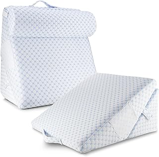 nestl 楔形枕头 - 冷却和可调节*楔形枕头 - *佳 12 合 1 床楔形枕头