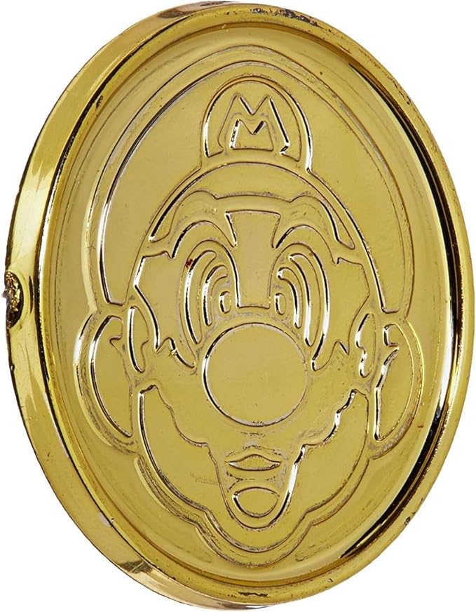 amscan super mario brothers 生日派对硬币适合 3.49 cm x 0.