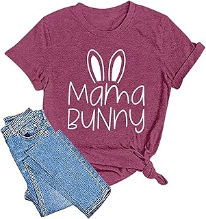 dutut mama bunny 女士背心趣味兔子图案上衣字母印花可爱无袖衬衫