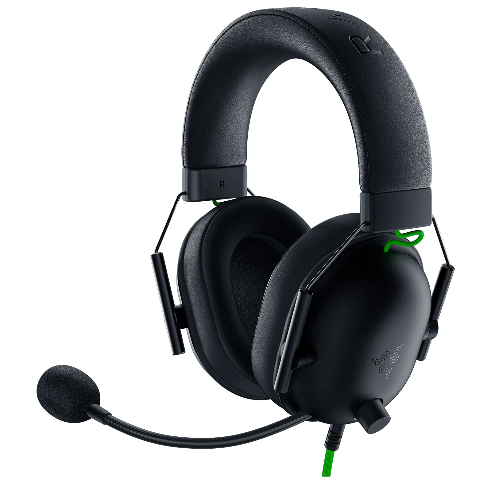 Razer BlackShark V2 X Gaming Headset :7.1 Surround sound - 50mm drive - * Sponge cushion - PC,PS4,PS5,Nintendo Switch,Xbox One,Xbox Series X and S, Mobile - 3.5 Mm audio jack - black