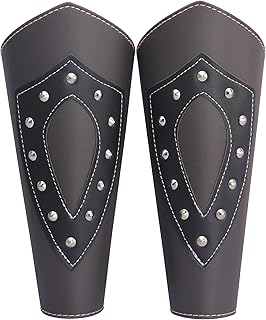 viking bracers 人造皮革护臂手套腕带皮革吸血器中世纪手臂护具手臂