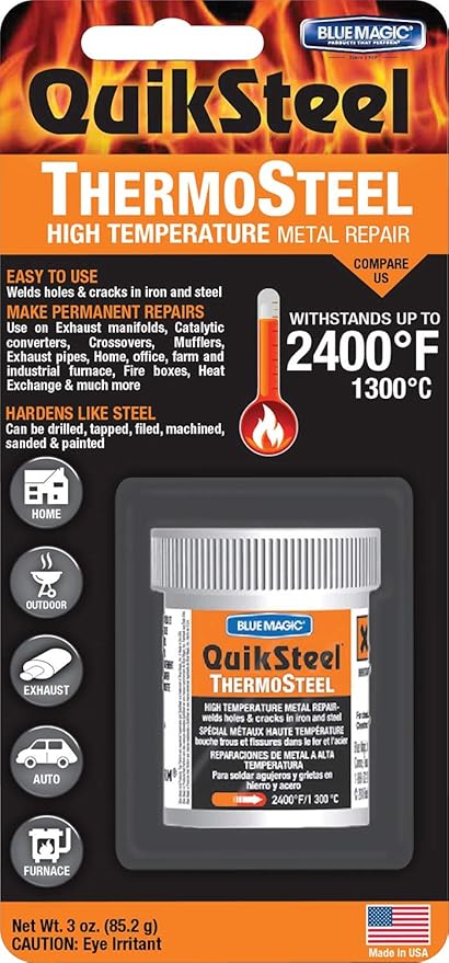 Blue Magic 18003 Quiksteel 高温金属修复泡卡 907 克3 Ounce 18003 汽车用品 亚马逊中国