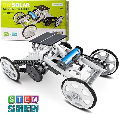 Sillbird Stem 4wd 汽车diy 攀岩车套件电动机械 太阳能科学建筑玩具 电路工程礼品玩具车适合儿童和青少年 玩具 亚马逊中国