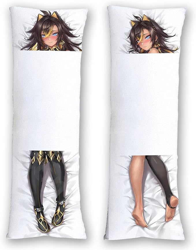 枕套拥抱柔软源神冲击双面印花 waifu girl dakimakura