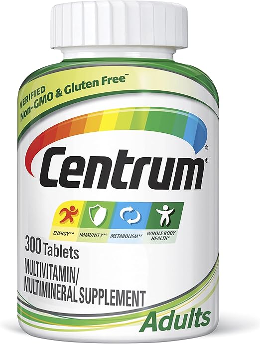 centrum善存成人300粒完整的多种维生素多种矿物质补充剂维生素d3
