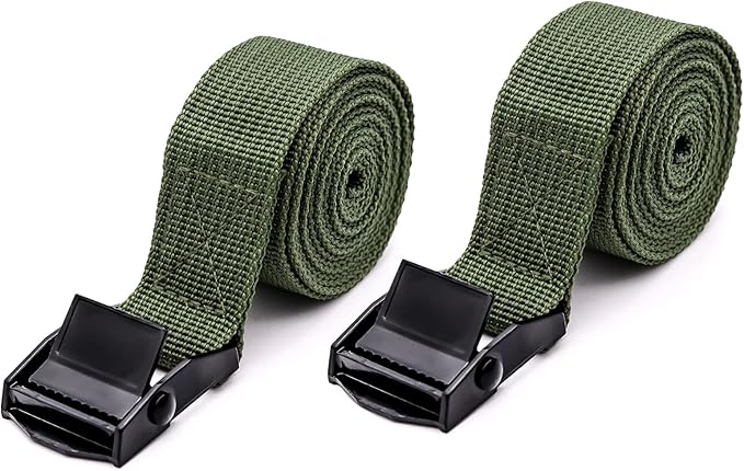 joh 2 件装凸轮扣系紧带,40 英寸重型尼龙束带,带合金锁扣高达 700 磅