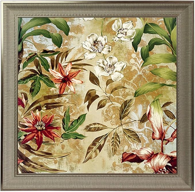 dhhd客厅卧室欧式清新花卉壁画挂画 玄关走廊两联画 欧美贵族风格装饰