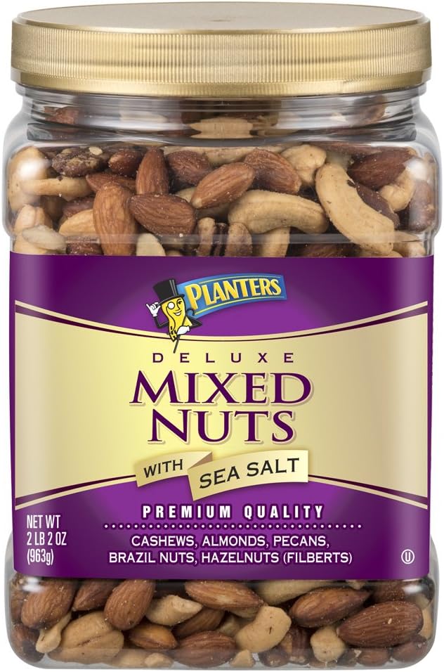 绅士 精选大罐混合坚果(腰果 开心果 巴旦木 碧根果 榛果)963g(美国