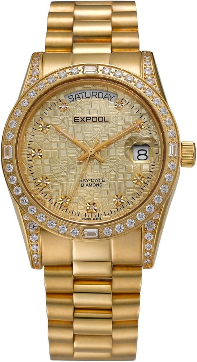 expool 依保路 瑞士 依保路时光系列真钻石英男表 eg-82.11.29ak