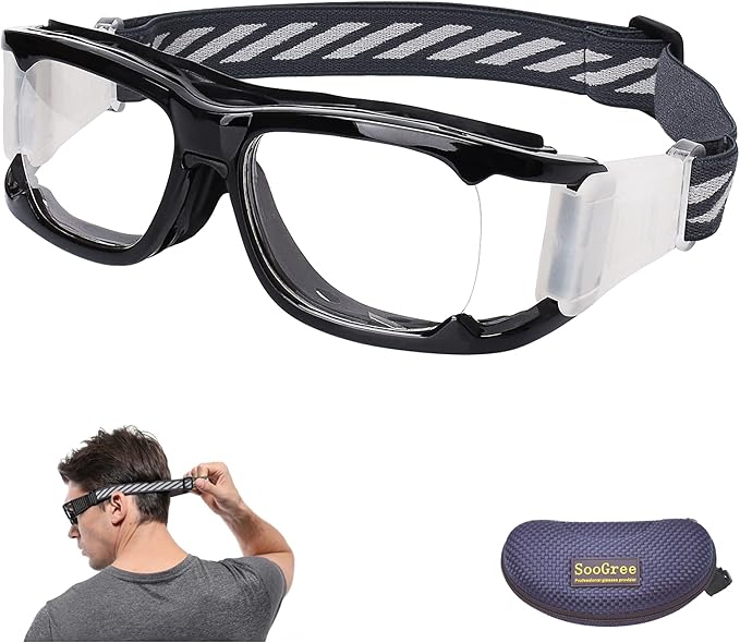soogree 运动护目镜眼镜壁球护目镜篮球足球运动防护护目镜男士女士