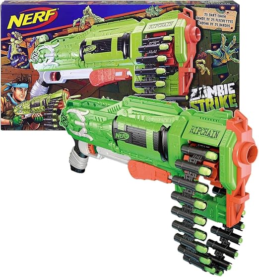 hasbro 孩之宝 nerf 热火 zombie 僵尸系列 ripchain 战斗玩具枪