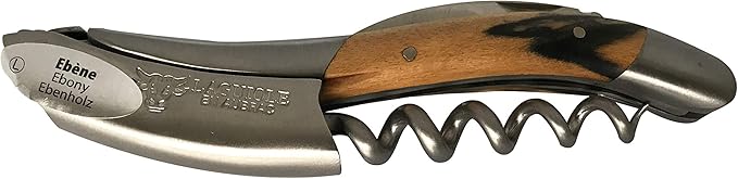 laguiole en aubrac 限量版侍酒师侍者开瓶器,皇家黑檀木手柄,带箔刀