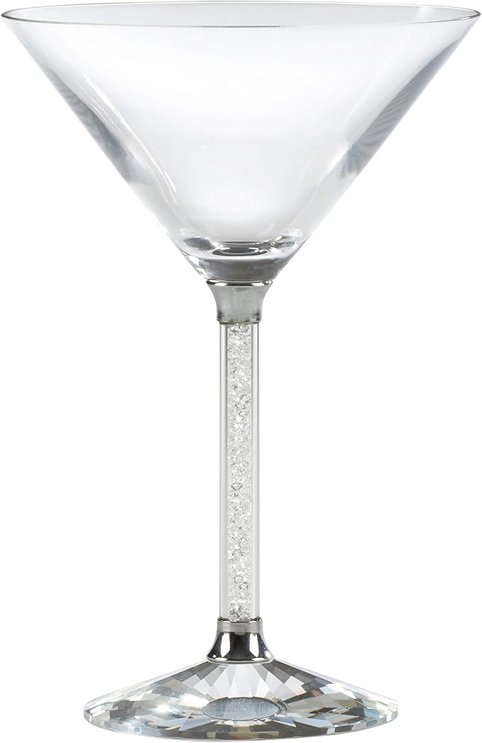 saro lifestyle se314.c isabella 系列水晶马提尼玻璃杯(2 件套)透明