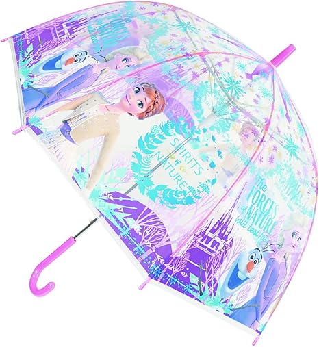 喷枪角色伞冰雪奇缘2 儿童塑料伞紫色55cm ジェイズプランニング 价格报价图片