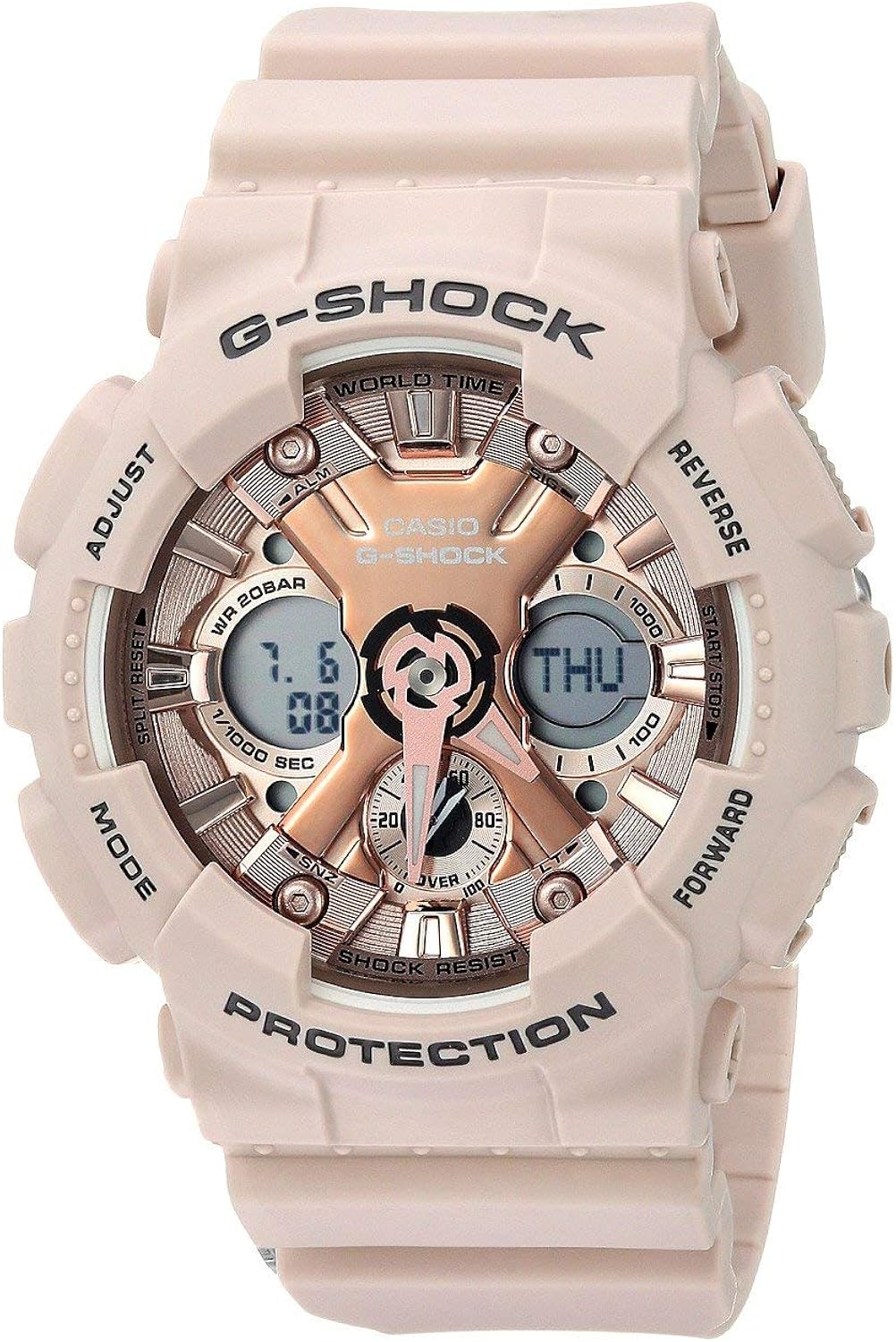 casio 卡西欧 日本品牌 g-shock系列 石英男士手表 gma-s120mf-4a