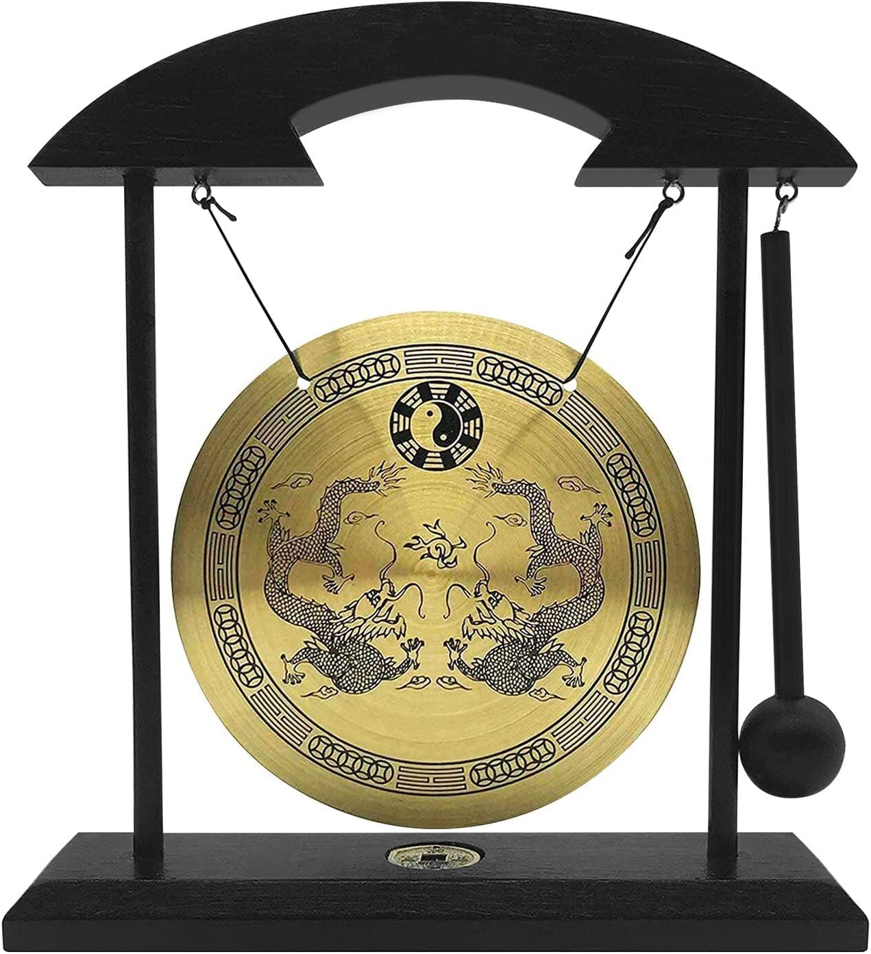 Feng Shui Gong Brass tabletop Zen Art Home decoration Housewarming congratulations blessing gift