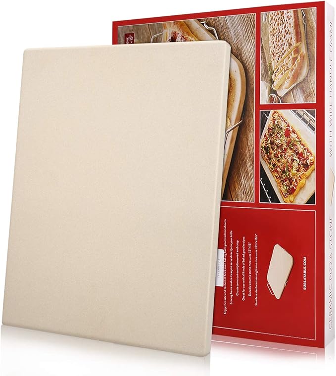 5 厘米)高级披萨石 免费披萨刮刀 适用于烤箱,烧烤和烧烤烘焙比萨烘焙