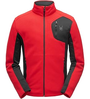 spyder 男式 bandit 全拉链轻质战术羊毛夹克