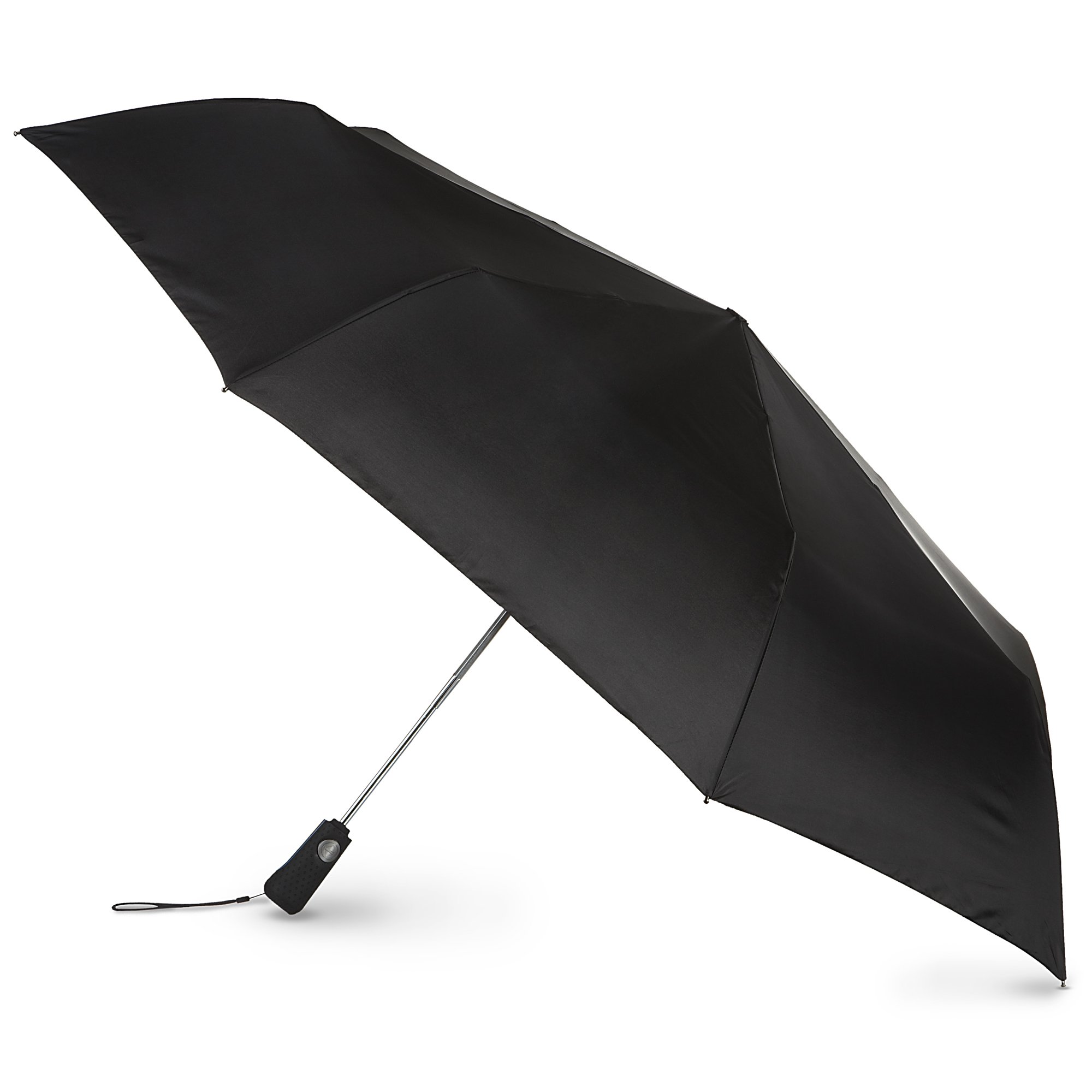 totes automatic open and close large canopy golf umbrella,Black,One Size