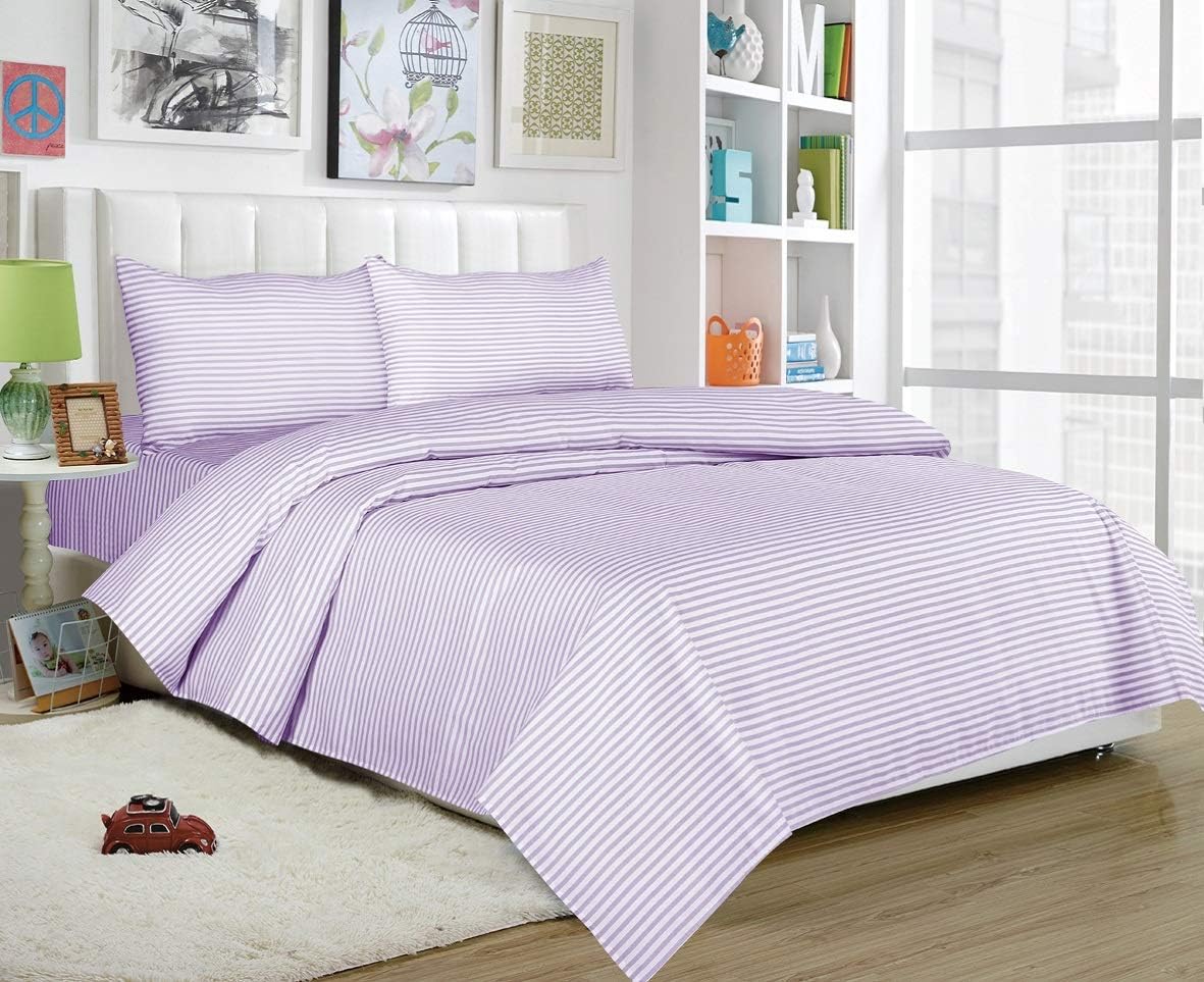 Lala Bash Regan 条纹床单套装 单人床 漂亮的粉色 Lala Bash 价格报价图片