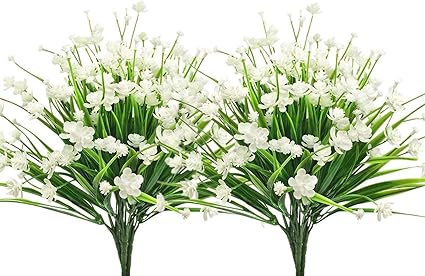 Lovenimen 人造花山花朵 塑料水仙花 假造植物婚礼新娘花束派对室内室外diy 家庭花园verandah 走廊桌装饰品camellia White 8pcs Lovenimen 价格报价图片