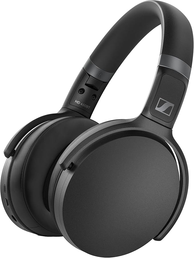 sennheiser 森海塞尔 hd 450bt 无线耳机,带主动降噪,黑色
