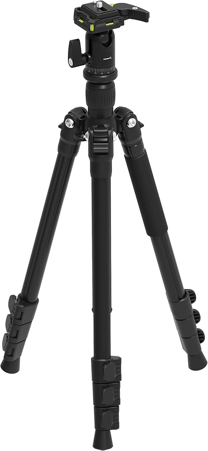 sabrent 56 英寸铝制三脚架 360 度全动相机支架