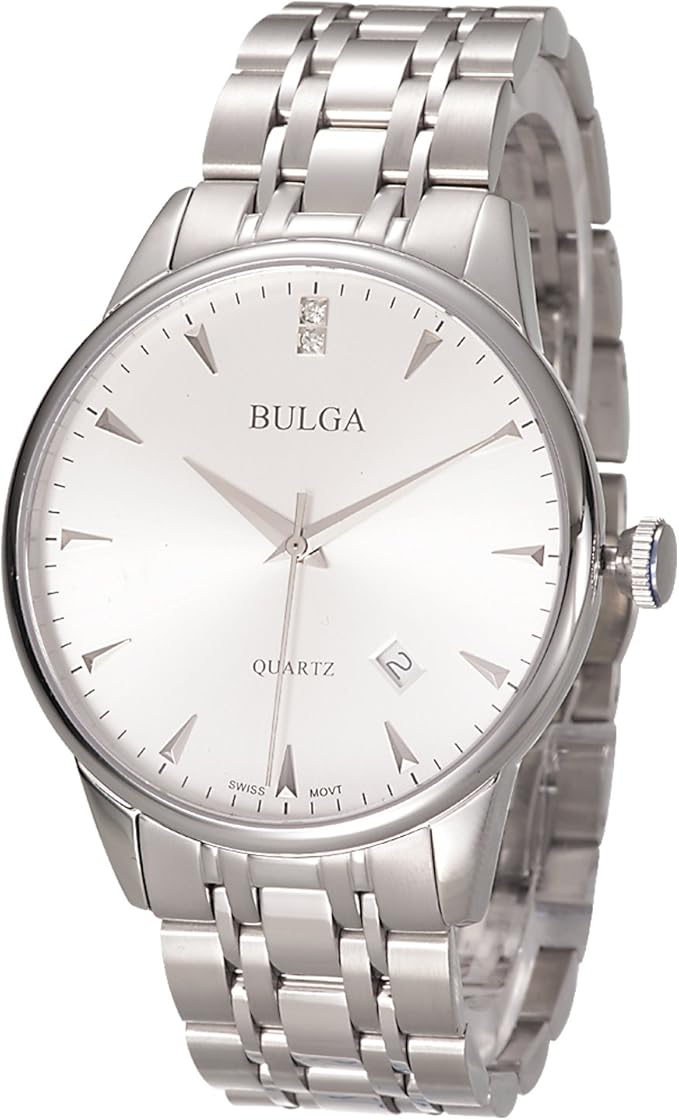 bulga宝格超薄情侣手表瑞士石英表商务休闲男士手表
