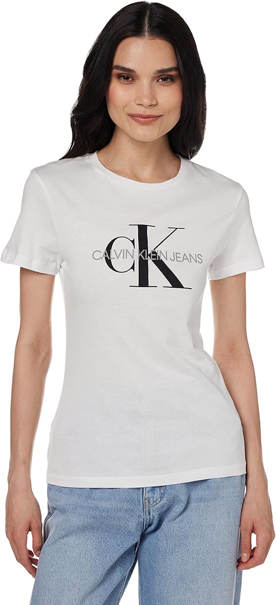 calvin klein jeans 女式core字母组合标志常规版型 t 恤