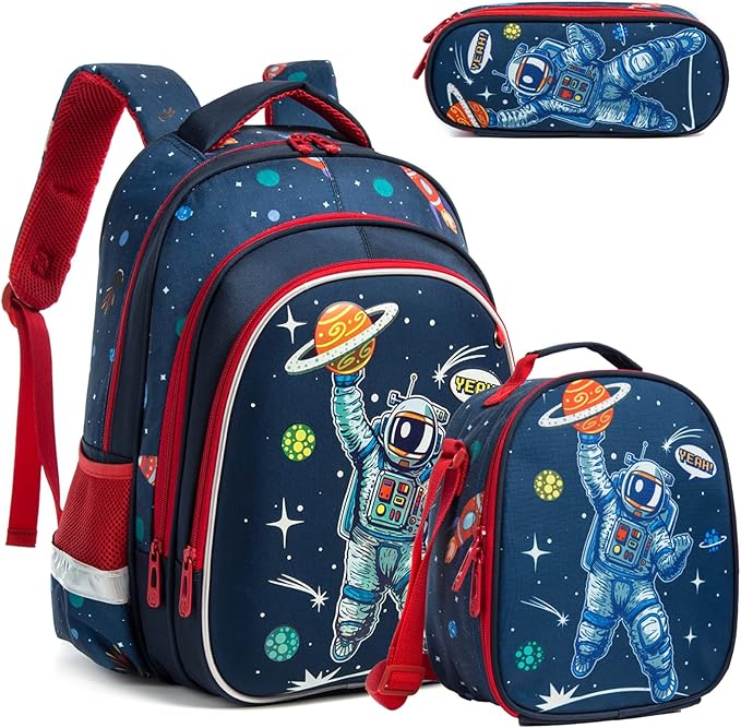 男孩宇航员背包书包男孩儿童学校小学蓝色