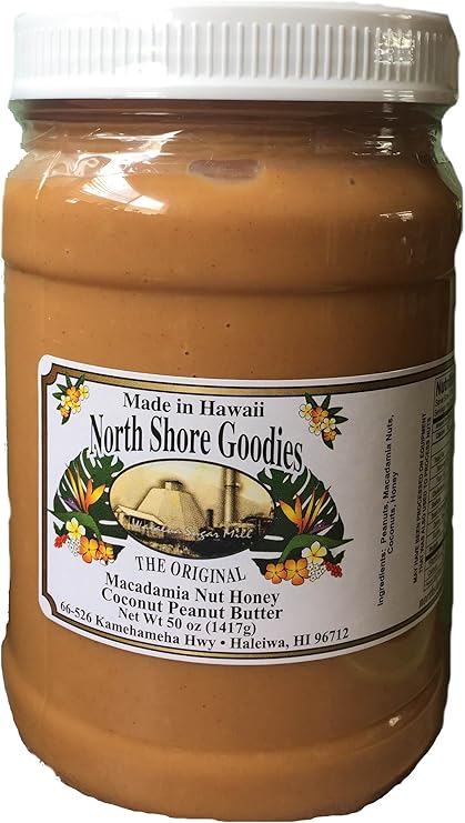 North Shore Goodies 澳洲坚果蜂蜜椰子花生酱 2 磅 亚马逊中国 食品