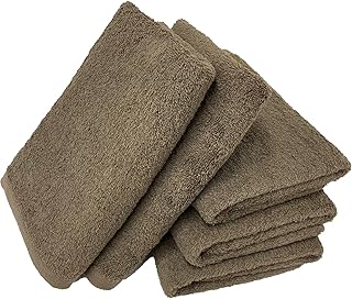 重复签名(:re) 毛巾 结实 日常 素色 新棕色 小巧浴巾 5条装 棉* 颜色