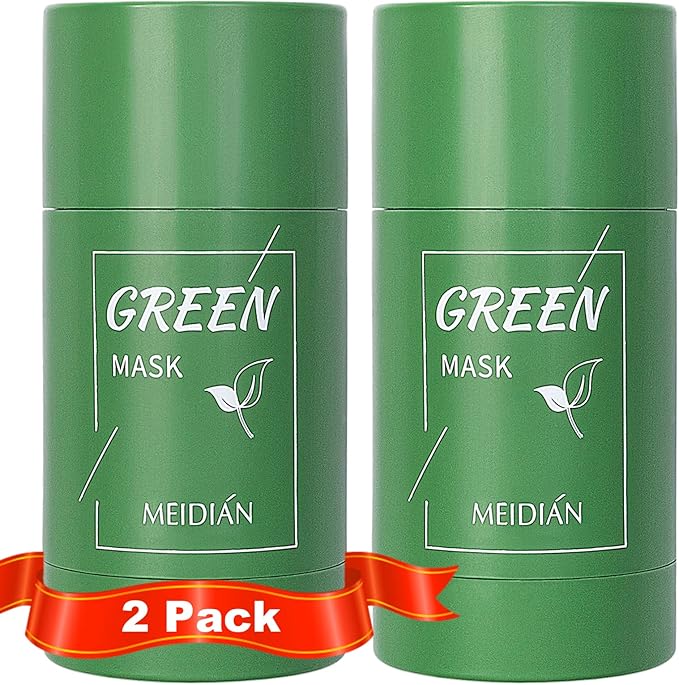 sundeer 绿茶面膜 - 绿茶深层清洁面膜,绿茶净化粘土棒面膜绿茶棒