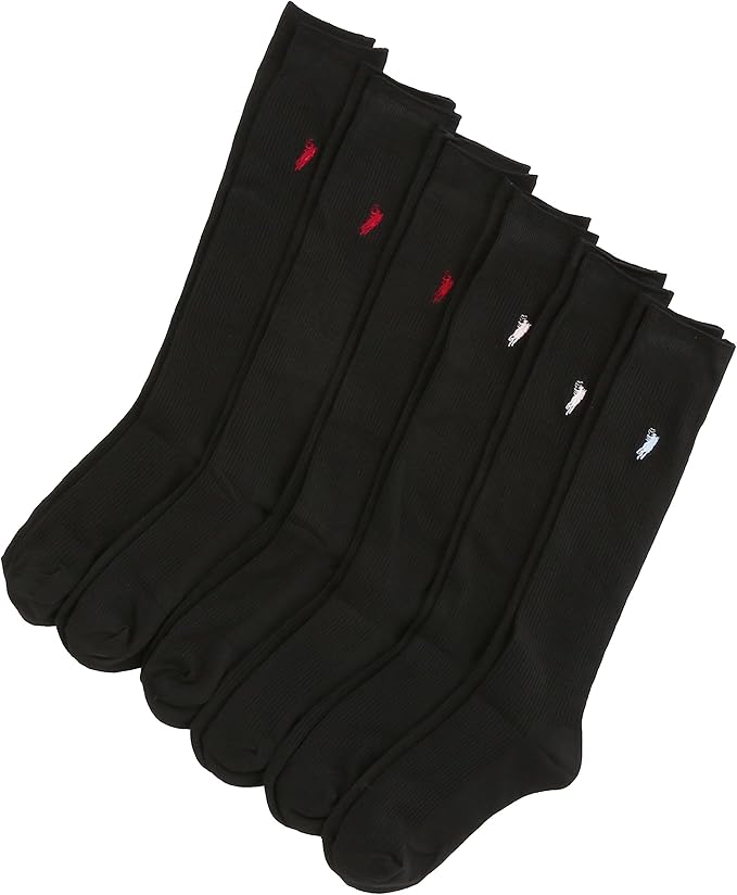 western polo texas [3种混装6双套装] 黑色高筒袜