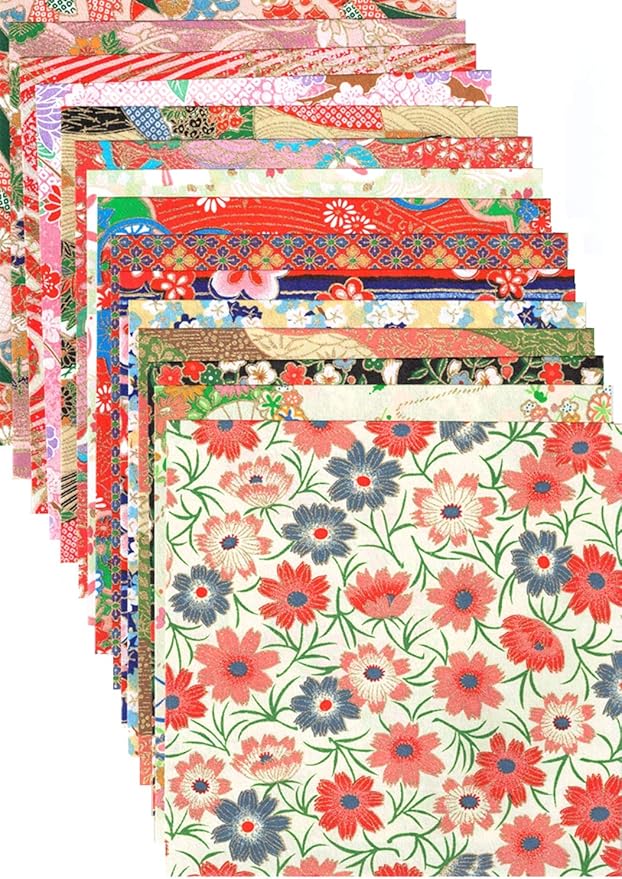 和纸kawasumi 千代纸 友禅和纸 15×15厘米 15种图案9915张装 c套装