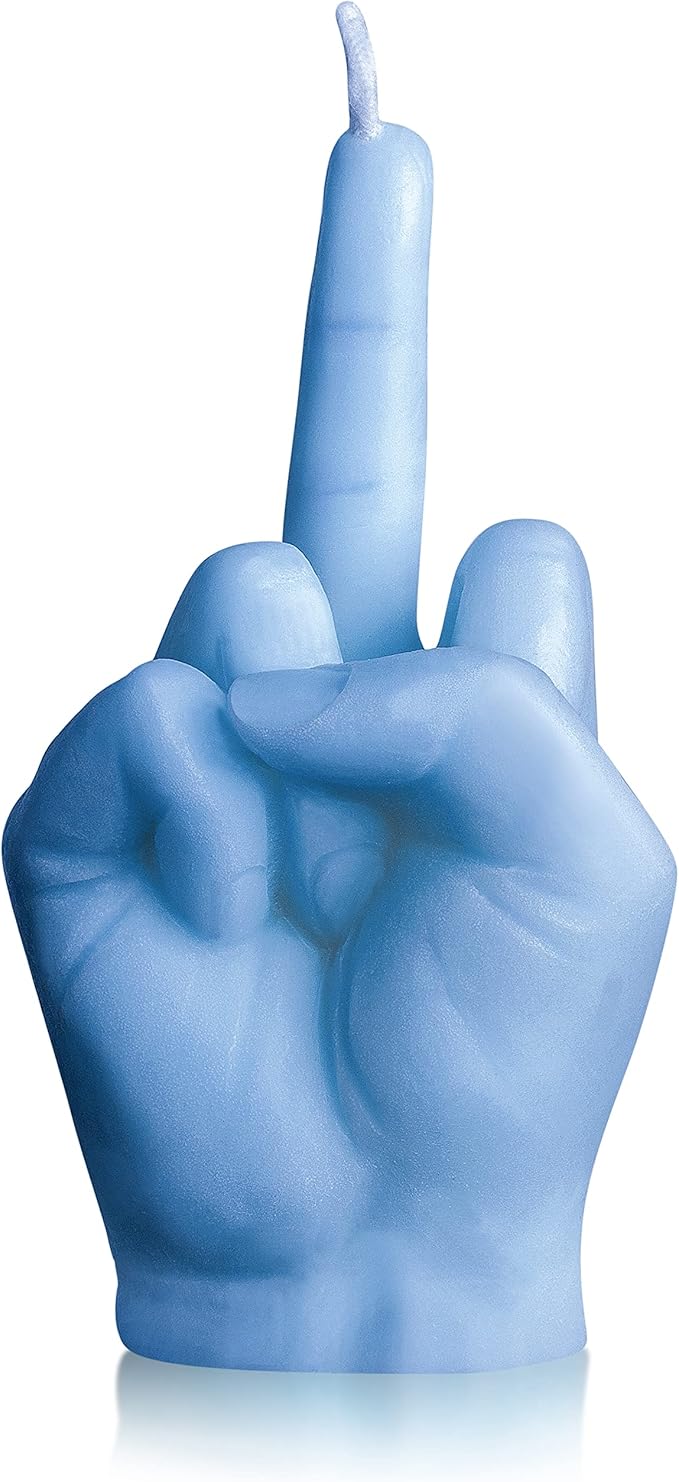 蓝色大号丹麦粉彩房间装饰松木芳香*蜡烛持久天然大豆蜡手势香氛蜡烛