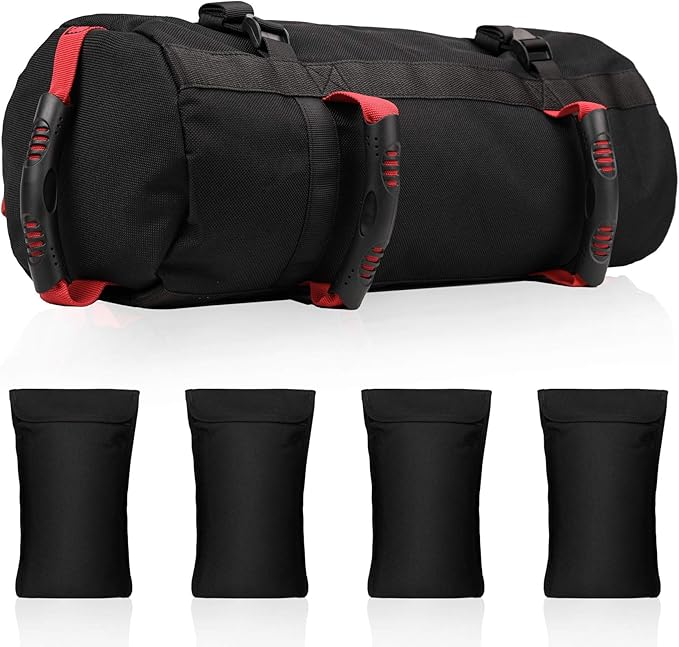 wildken 健身沙袋,重型加重锻炼健身房沙袋战术训练重量袋适用于功能