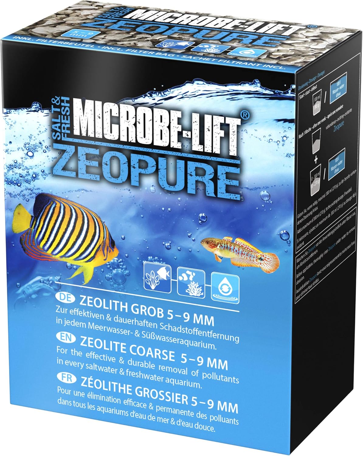 Microbe Lift Zeopure 优质沸石过滤介质 有助于藻类 毒素和重金属1000 毫升 亚马逊中国 宠物用品
